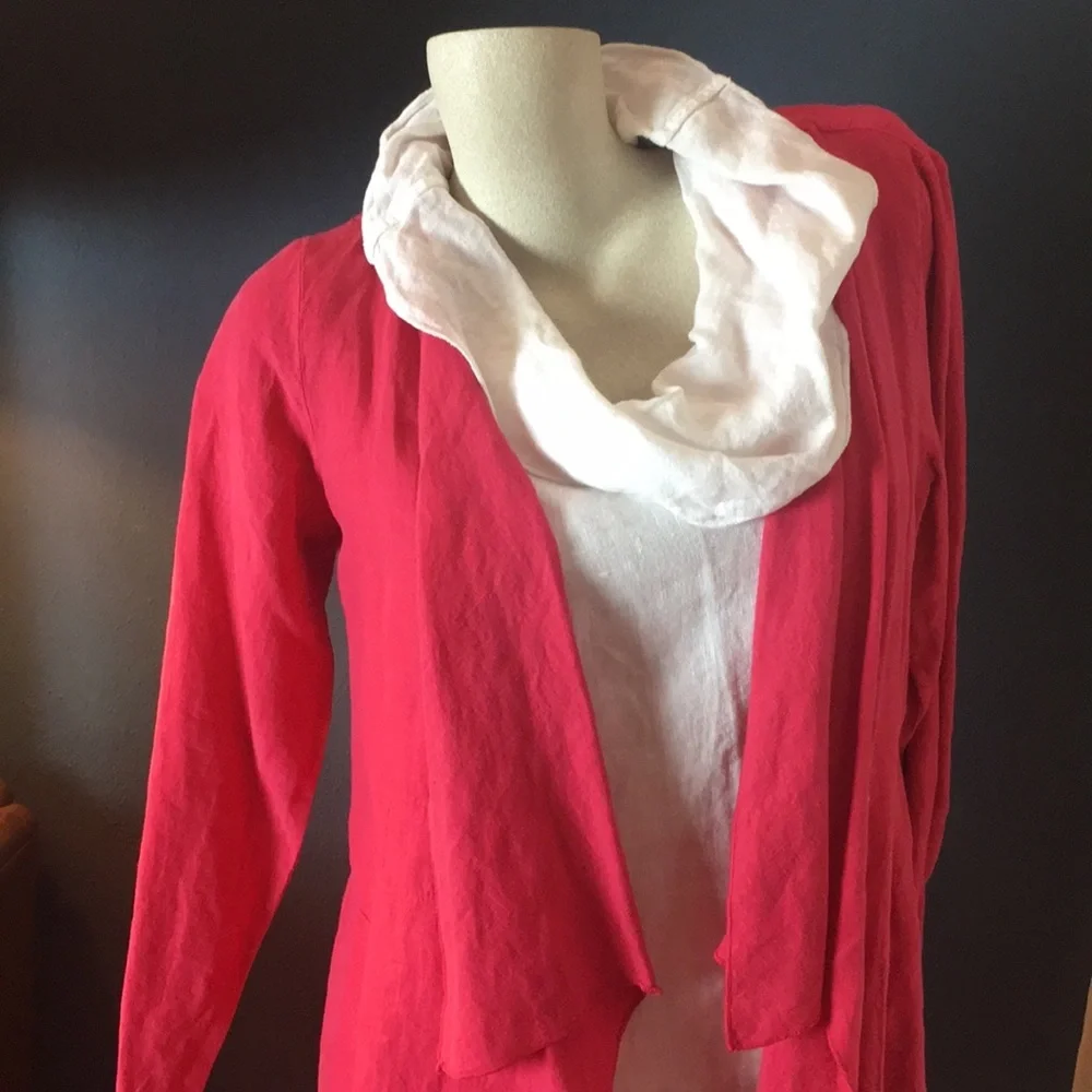 NWT Lagenlook Linen Jacket - Picture 2 of 8